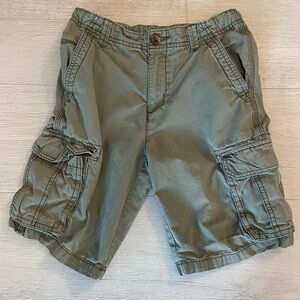 Crazy 8 Olive Green Boys Cargo Shorts-Size 10, Adjustable Waist